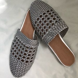 Silver ASOS flats.